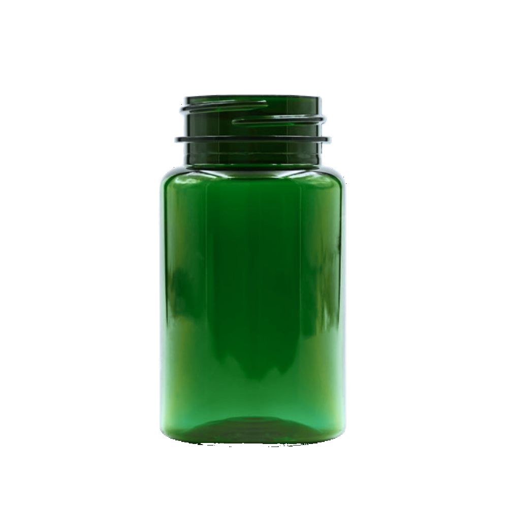 Green glass pill packer