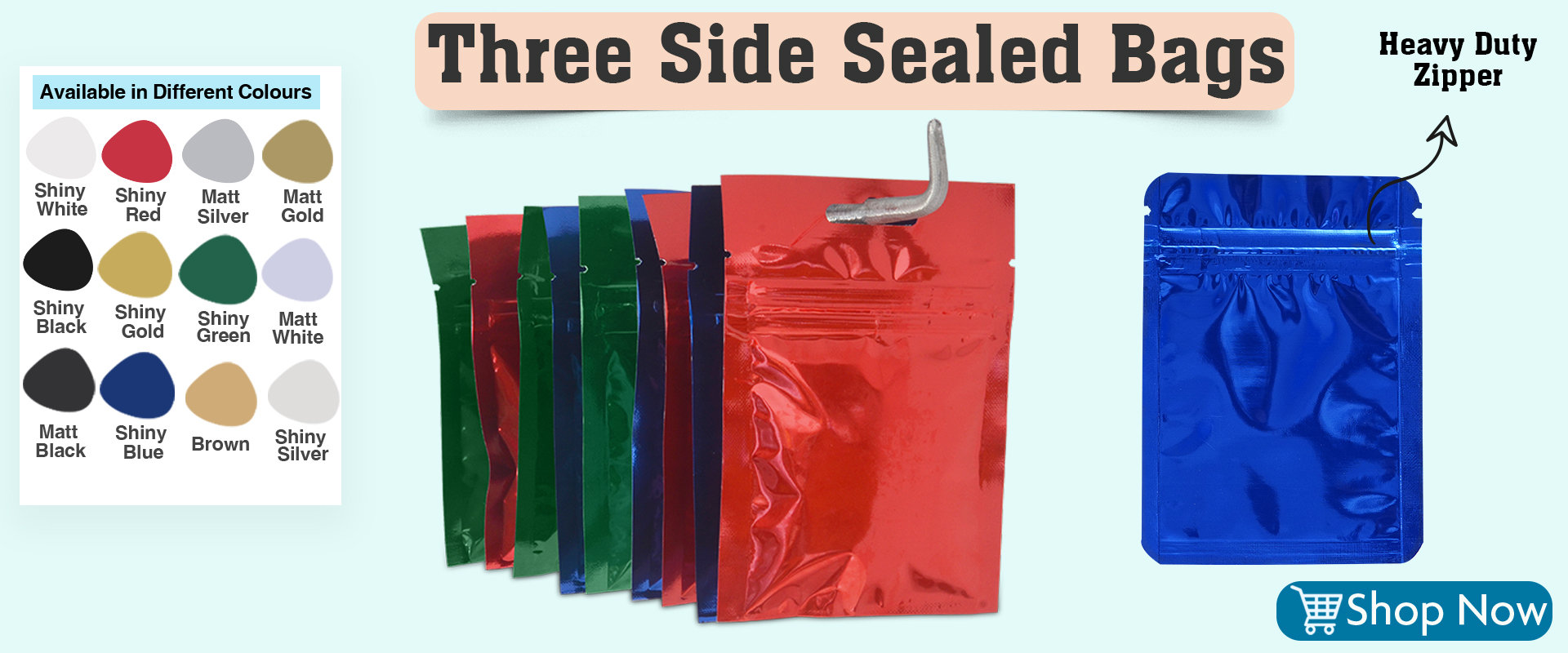 Three Sided Seal bags